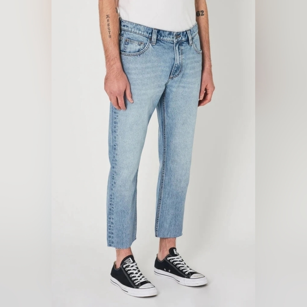 NWT ROLLA's Relaxo Relaxed Fit Men's Blue Jeans Original Stone size 34